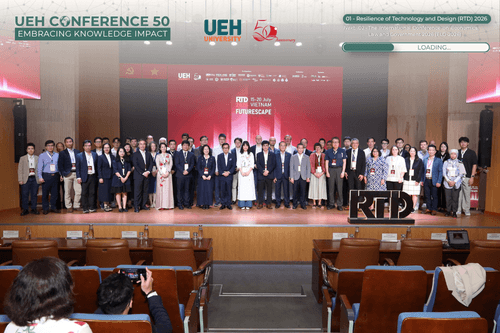 [UEH CONFERENCE 50] Khai mạc Hội thảo Khoa học Quốc tế RTD 2026: Định hình “FutureScape” - Tầm nhìn Công nghệ và Thiết kế vì một tương lai bền vững