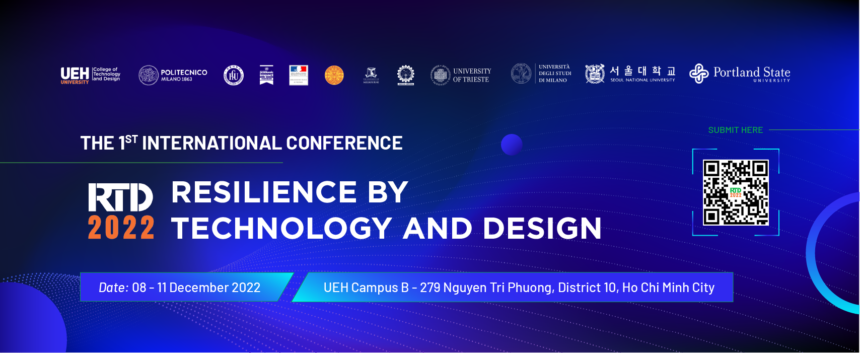 the 1st international conference: resilience by technology and design (rtd-2022)