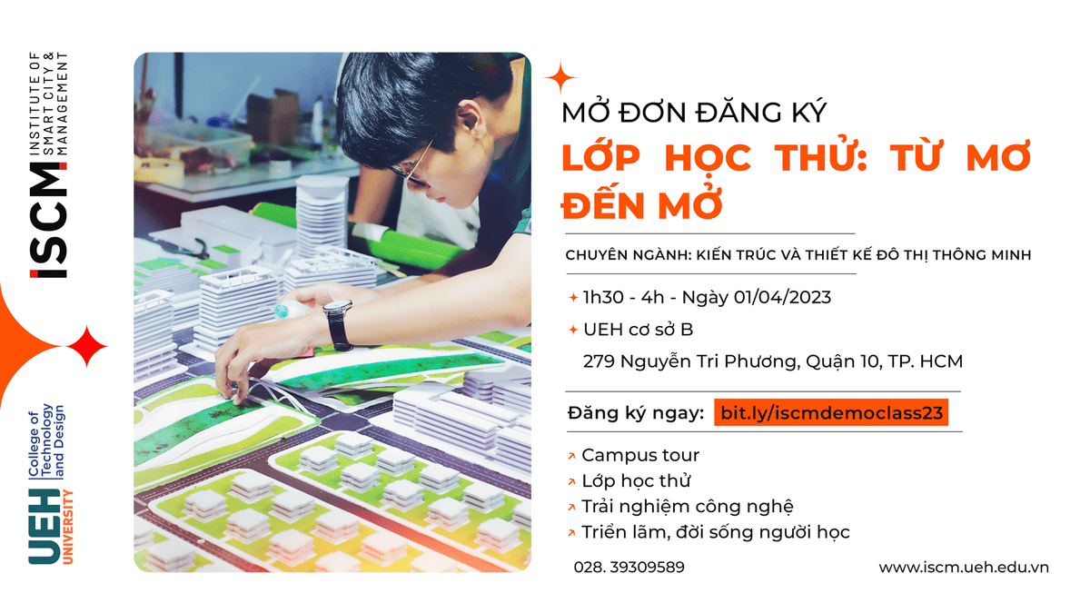 OPEN FOR REGISTRATION | DEMO CLASS: FROM DREAM TO LIFE - BACHELOR OF ARCHITECTURAL AND URBAN DESIGN INCLUSIVE SMART CITY PROGRAM