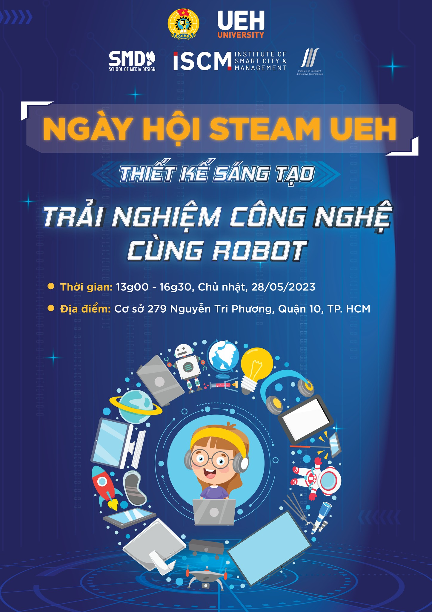 STEAM UEH FESTIVAL - EXPERIENCE ROBOT ART AND TECHNOLOGY FOR FUTURE KIDS ON THE  OCCASION OF 1/6