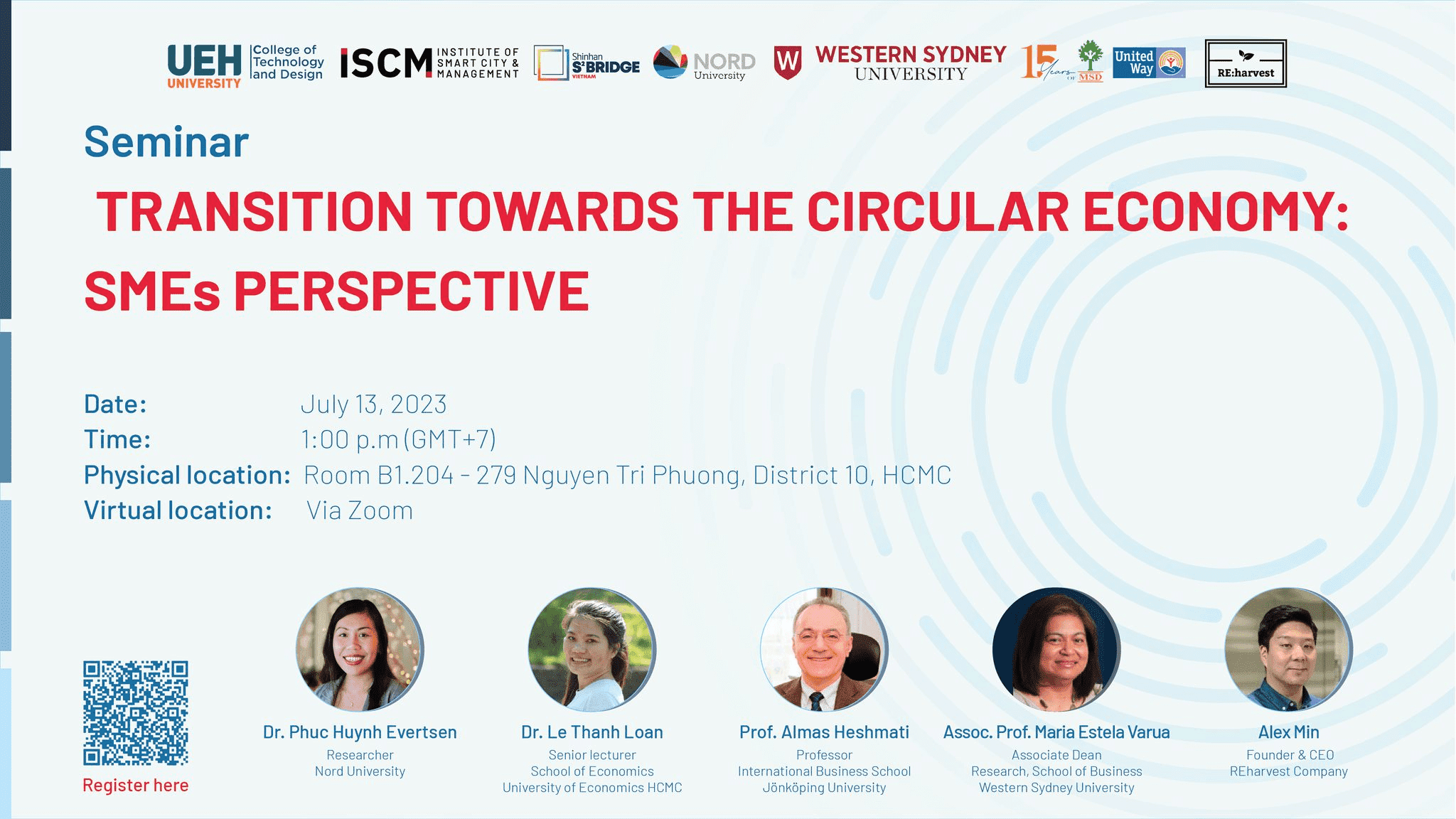 SEMINAR - TRANSITION TOWARDS THE CIRCULAR ECONOMY: SMEs PERSPECTIVE