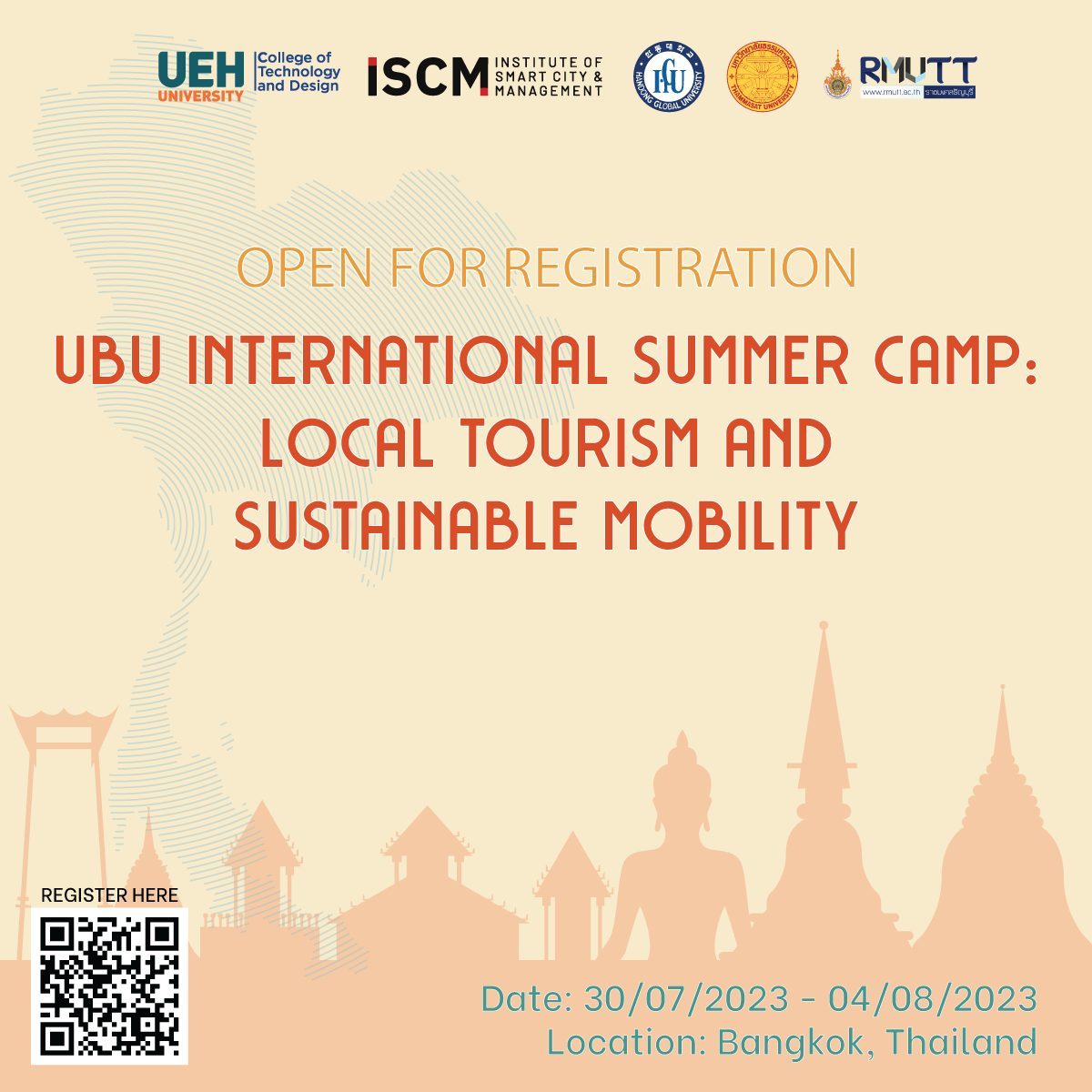 UBU INTERNATIONAL SUMMER CAMP: LOCAL TOURISM AND SUSTAINABLE MOBILITY - BANGKOK, THAILAND
