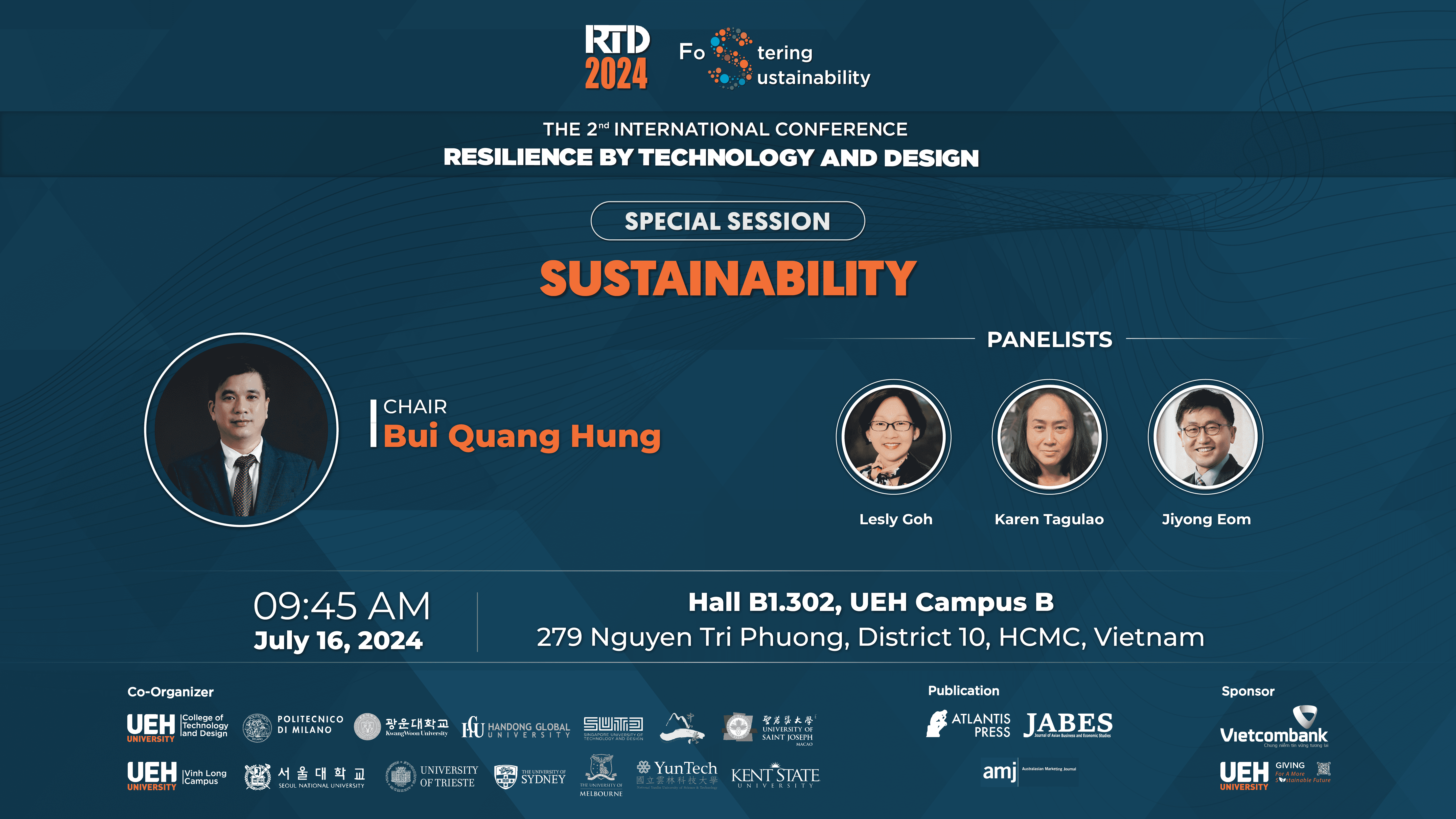 📢 [RTD 2024] SPECIAL SESSION: “SUSTAINABILITY” Khi các chuyên gia thế giới và Việt Nam cùng nói về chủ đề “Phát triển & hành động bền vững
