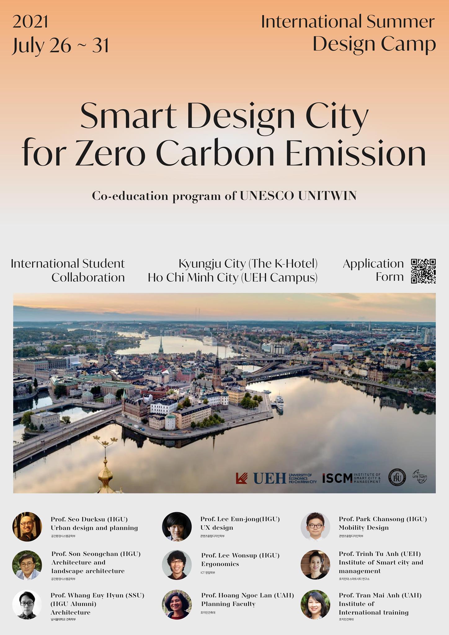 International Summer Design Camp 2021: Smart Design City for Zero Carbon Emission