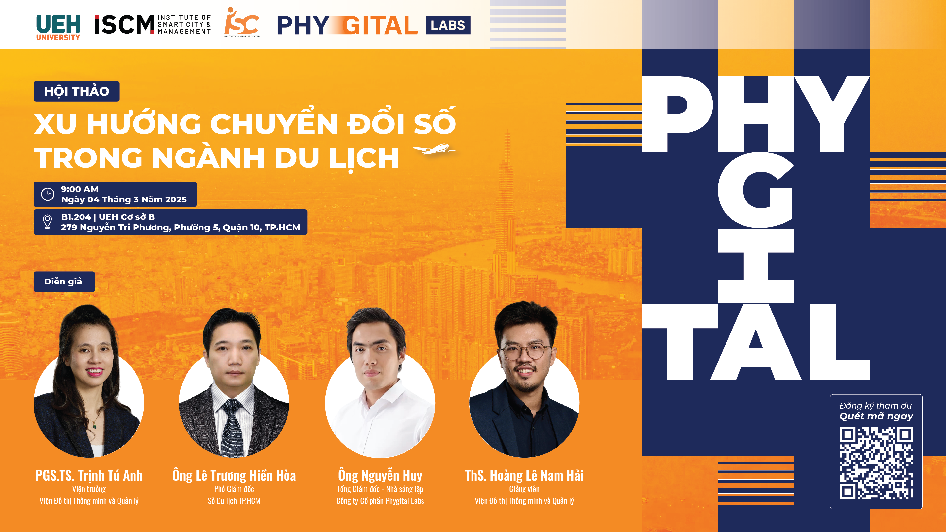 HỘI THẢO: PHYGITAL - XU HƯỚNG CHUYỂN ĐỔI SỐ TRONG NGÀNH DU LỊCH