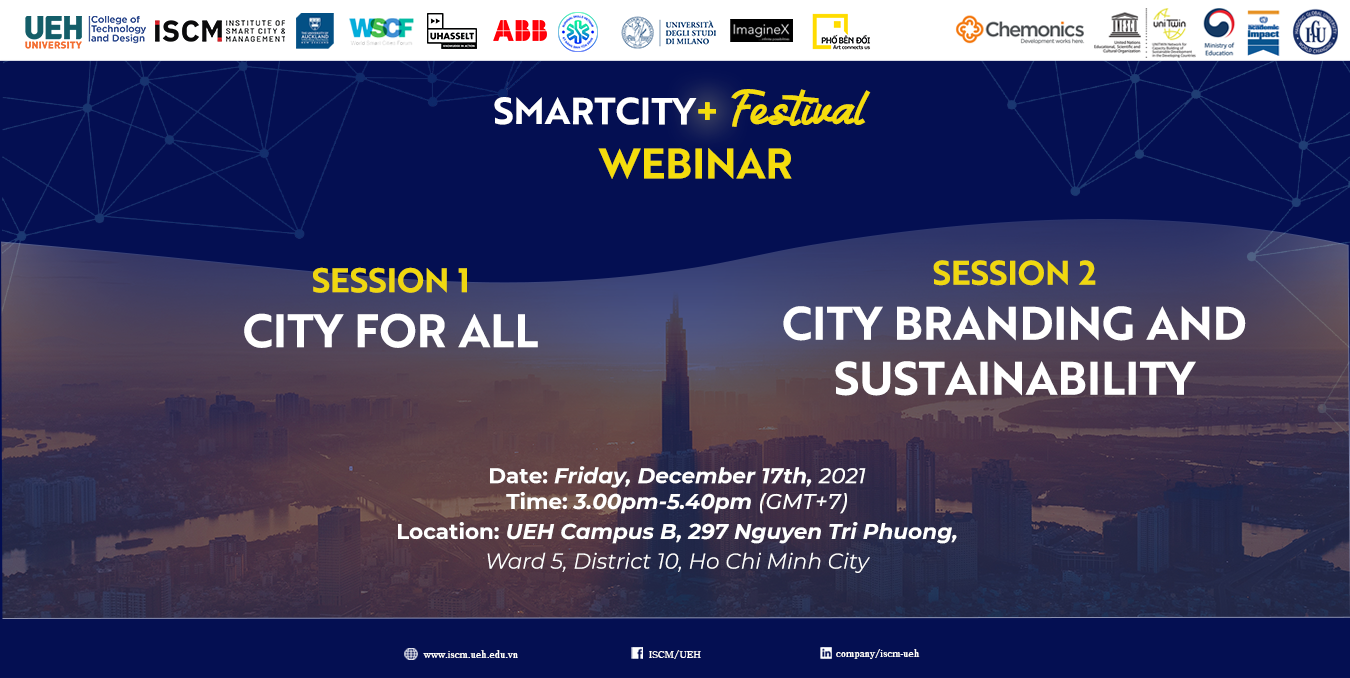 SmartCity+ Festival 2021: Webinar: City for All & City Branding and Sustainability