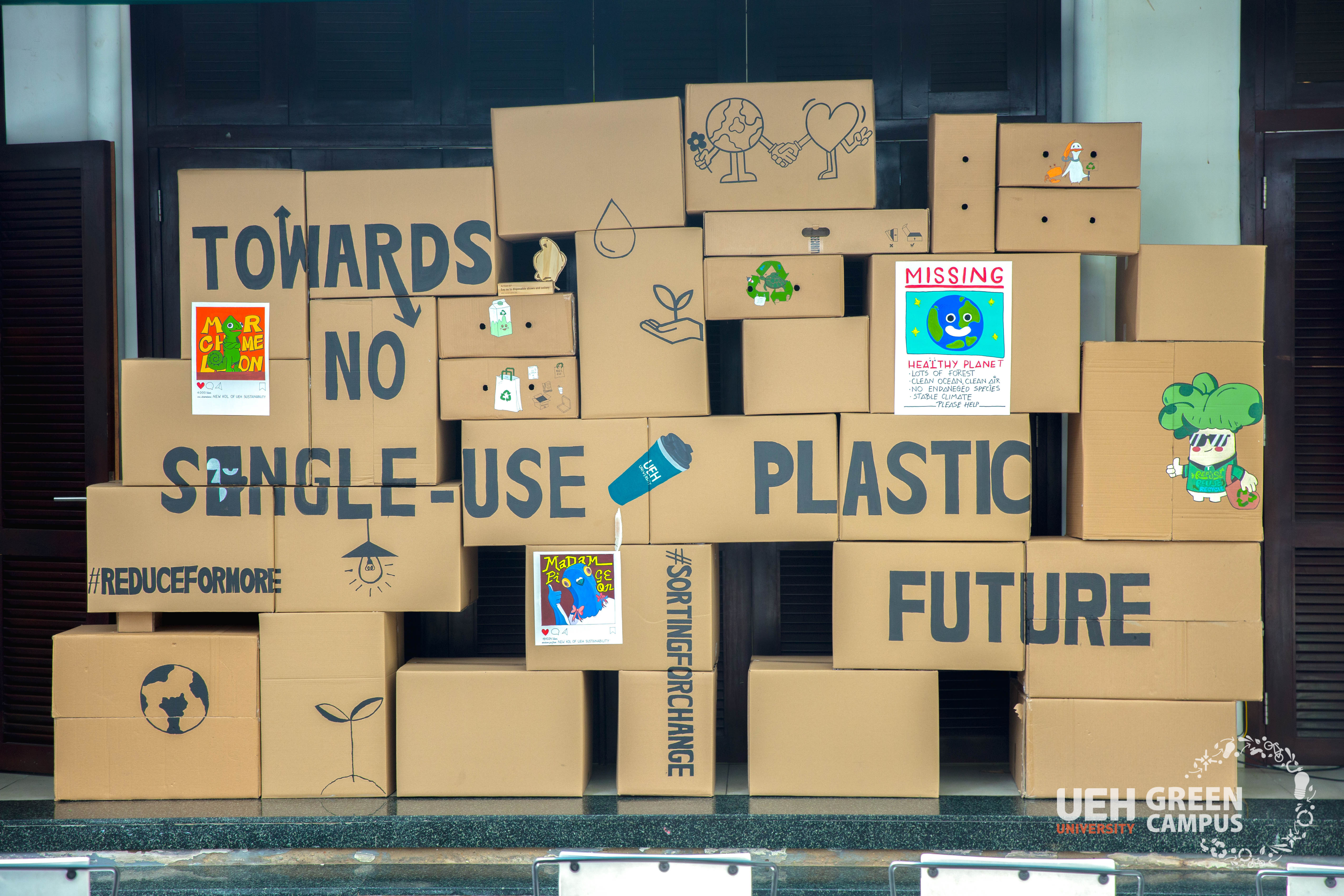 SỰ KIỆN RA MẮT CHIẾN DỊCH “TOWARDS NO SINGLE-USE PLASTIC FUTURE” TẠI UEH CƠ SỞ VÕ THỊ SÁU