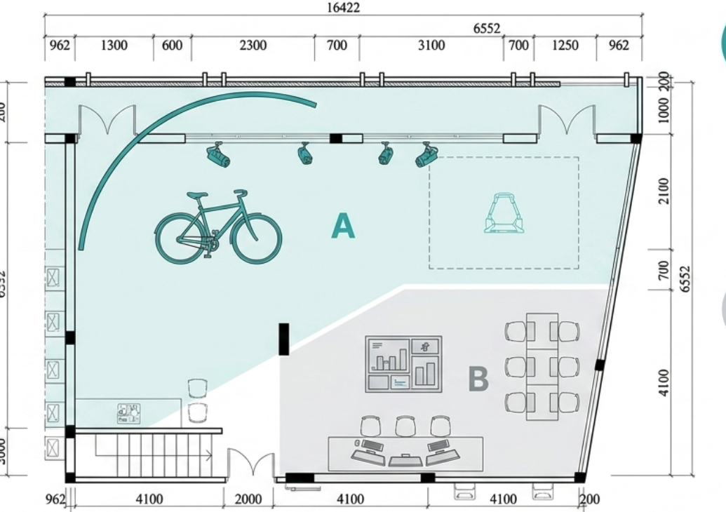 Cropped E.401 floor plan for SEE Living Lab